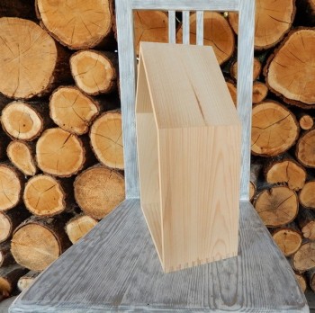 Dřevěná polička domek velká bez zadní stěny