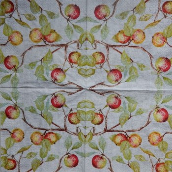 Ubrousky 33 x 33 cm Jablíčka malovaná