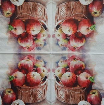 Ubrousky 33 x 33 cm Jablíčka malovaná