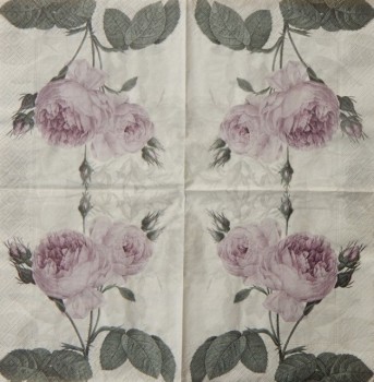 Ubrousky 33 x 33 cm Purple rose