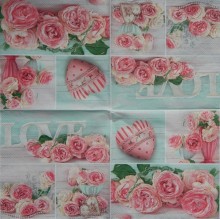 Ubrousky 33 x 33 cm Kolekce růží