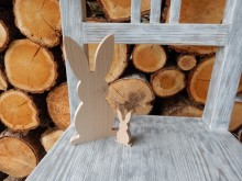 Dřevěný zajíček maminka