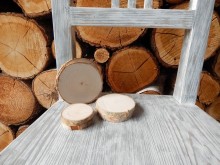 Dřevěná kolečka březová 7 - 8 cm 