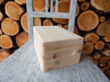 Dřevěná bednička přírodní malá FO