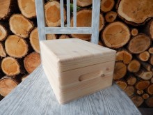 Dřevěná bednička přírodní střední FO
