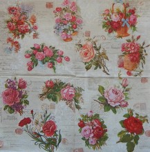 Ubrousky 33 x 33 cm English Roses