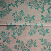 Ubrousky eco papírové 33 x 33 cm Zelené květy 