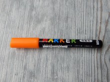 Akrylové pero - popisovač 2 mm oranžový