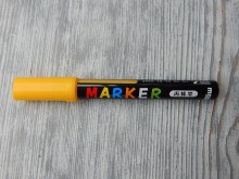Akrylové pero - popisovač 2 mm žlutý