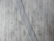 Stuha krajka 1,7 cm x 9 metrů platinově šedá
