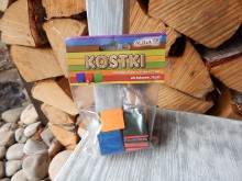 Kreativní dřevěné barevné čtverečky 2,5 cm 1,3 mm 50 ks