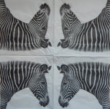 Ubrousky 33 x 33 cm Zebra