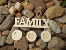 Dřevěný rámeček Family