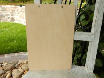 Dřevěná podložka A4 s klipem