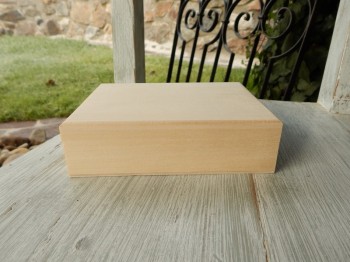 Dřevěná krabička na karty 2 komory oblá