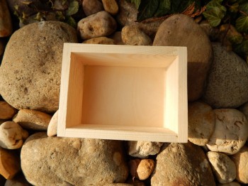 Dřevěná krabička obdelník malá bez víka