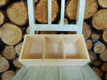 Dřevěný zásobník 3 komory
