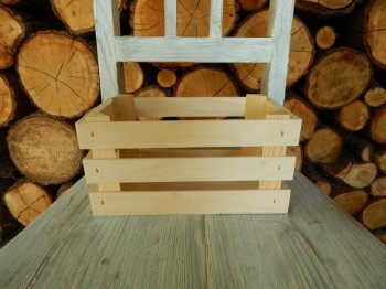 Dřevěná přepravka obdelník masiv
