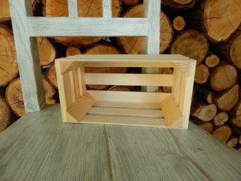 Dřevěná přepravka obdelník masiv