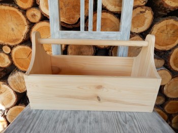Dřevěná přenoska na nářadí