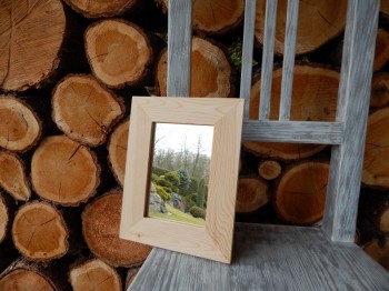 Dřevěné zrcadlo obdelník malý