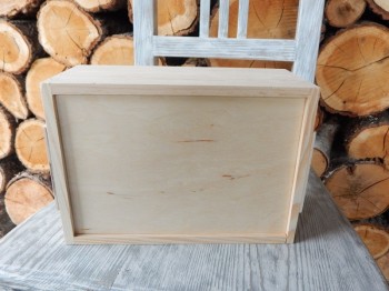 Dřevěná přenoska velká 24,5 x 17 x 30 cm