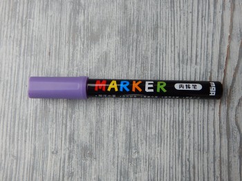 Akrylové pero - popisovač 2 mm fialový