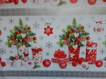 Balící papír 100 x 70 cm Vánoční červené