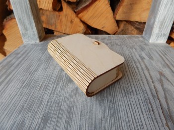 Dřevěná krabička na vizitky 