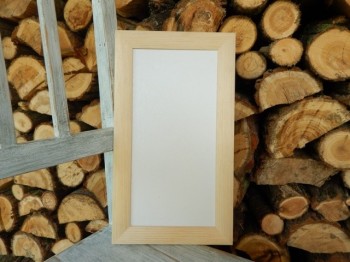 Dřevěný rám dřevěná lišta oblá, 32 x 16 cm