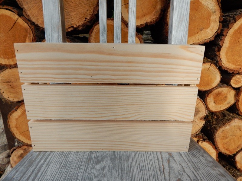 Dřevěná přepravka masiv s uchy