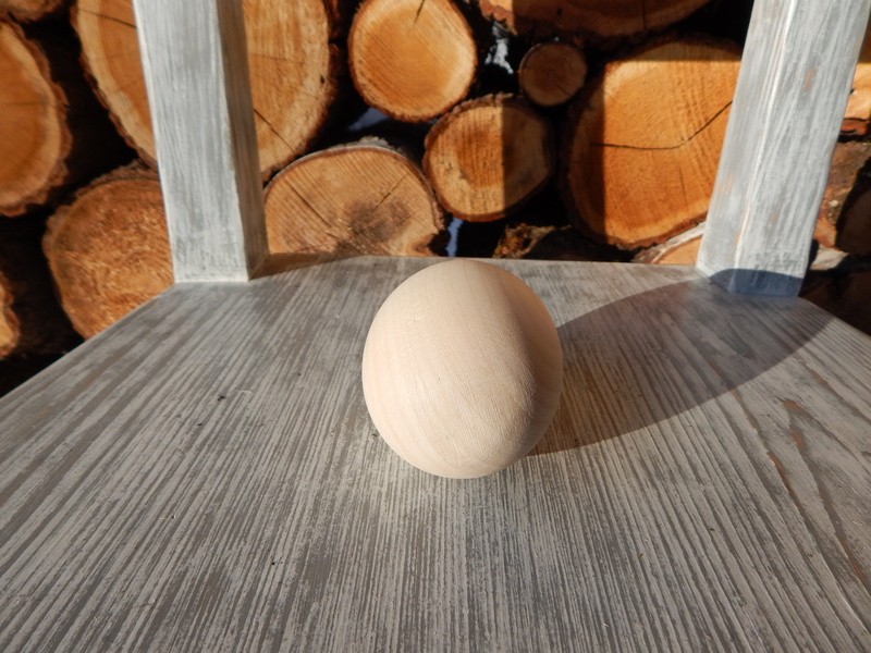 Dřevěné vejce masiv velké