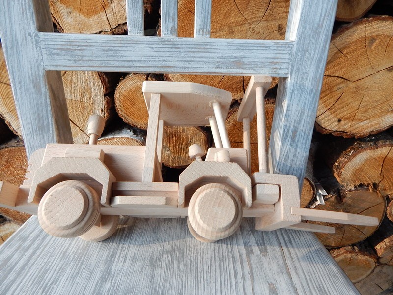 Dřevěný vozík zdvih