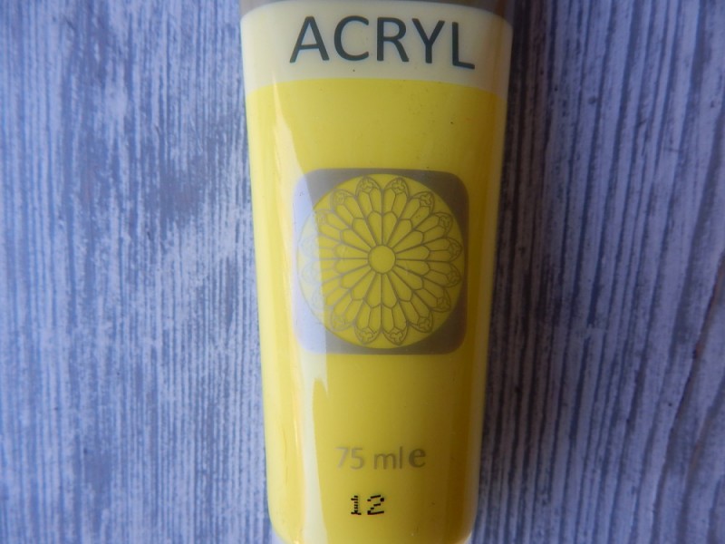 Akrylová barva 75 ml citrónová 12