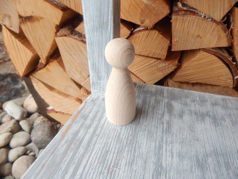 Dřevěná panenka 100 mm