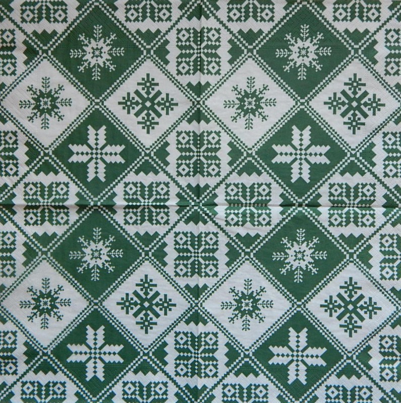 Ubrousky 33 x 33 cm Tradiční zelené